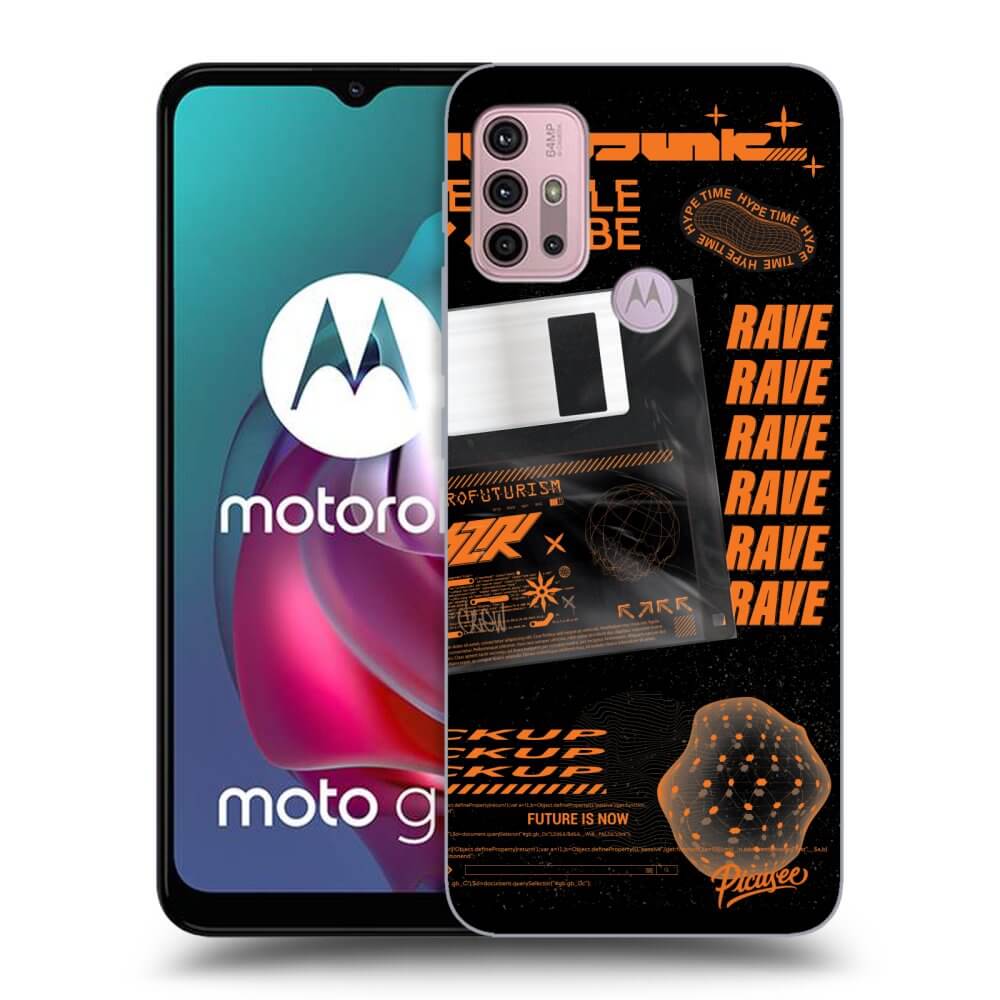 Picasee Motorola Moto G30 Hülle - Schwarzes Silikon - RAVE