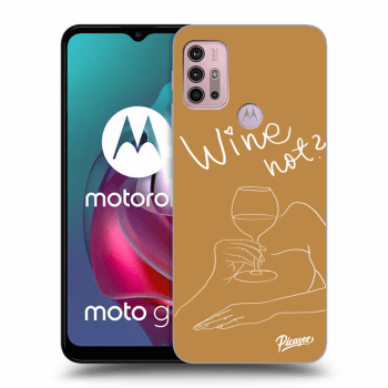 Picasee Motorola Moto G30 Hülle - Schwarzes Silikon - Wine not