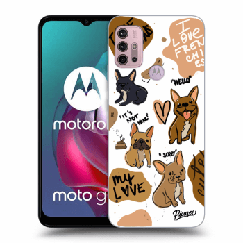 Picasee Motorola Moto G30 Hülle - Schwarzes Silikon - Frenchies