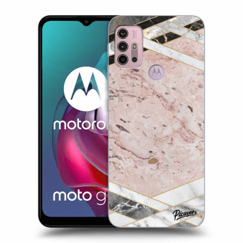 Hülle für Motorola Moto G30 - Pink geometry
