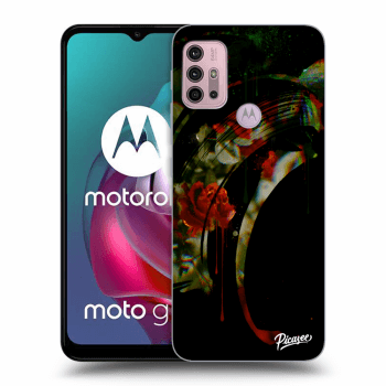 Picasee Motorola Moto G30 Hülle - Schwarzes Silikon - Roses black