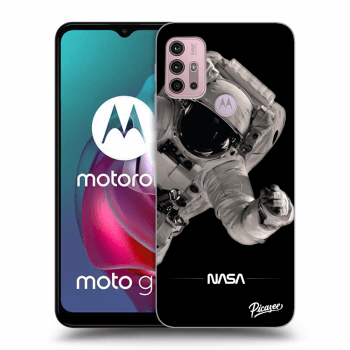 Picasee Motorola Moto G30 Hülle - Schwarzes Silikon - Astronaut Big