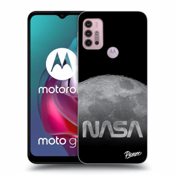 Picasee Motorola Moto G30 Hülle - Schwarzes Silikon - Moon Cut