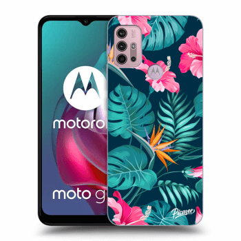 Picasee ULTIMATE CASE für Motorola Moto G30 - Pink Monstera