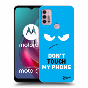Hülle für Motorola Moto G30 - Angry Eyes - Blue