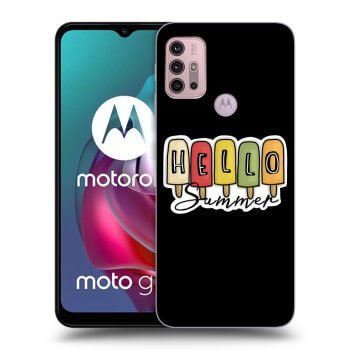 Picasee Motorola Moto G30 Hülle - Schwarzes Silikon - Ice Cream