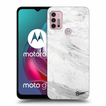 Hülle für Motorola Moto G30 - White marble