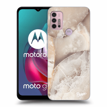 Hülle für Motorola Moto G30 - Cream marble