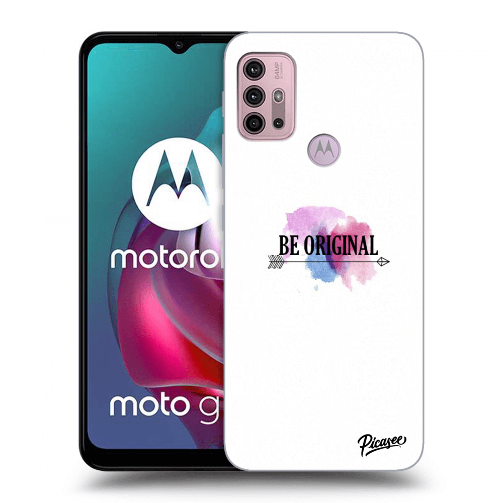 Picasee Motorola Moto G30 Hülle - Schwarzes Silikon - Be original