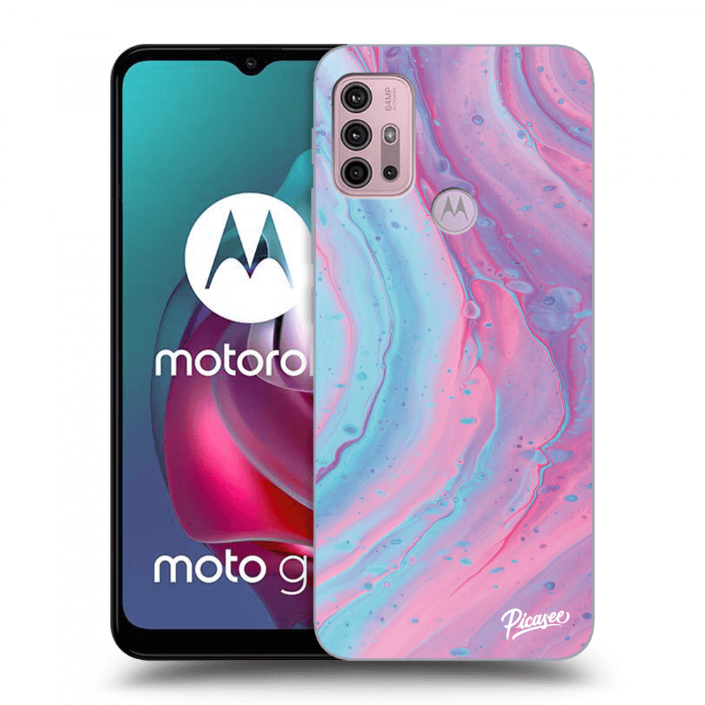Picasee ULTIMATE CASE für Motorola Moto G30 - Pink liquid