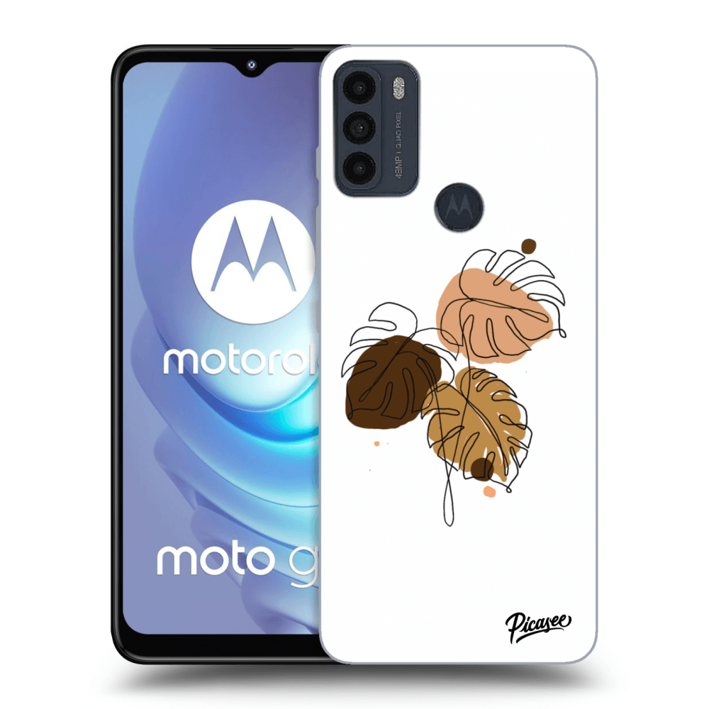 Picasee Motorola Moto G50 Hülle - Schwarzes Silikon - Monstera