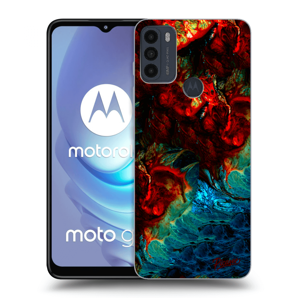 Picasee Motorola Moto G50 Hülle - Schwarzes Silikon - Universe