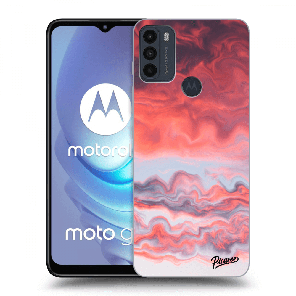Picasee Motorola Moto G50 Hülle - Schwarzes Silikon - Sunset