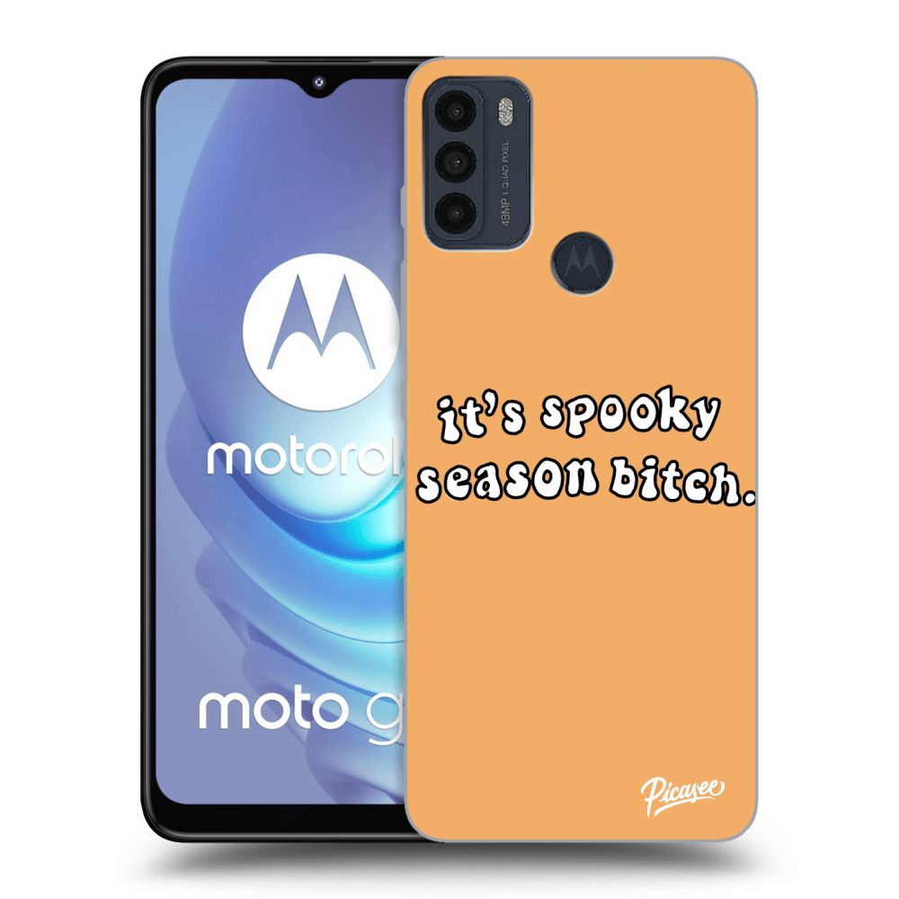 Picasee Motorola Moto G50 Hülle - Schwarzes Silikon - Spooky season