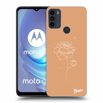 Picasee Motorola Moto G50 Hülle - Schwarzes Silikon - Peonies