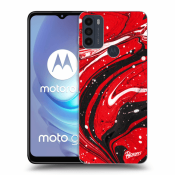 Picasee Motorola Moto G50 Hülle - Schwarzes Silikon - Red black