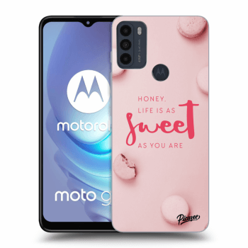 Picasee Motorola Moto G50 Hülle - Schwarzes Silikon - Life is as sweet as you are