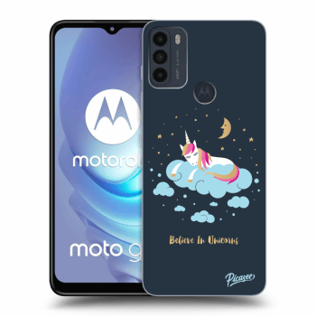 Picasee Motorola Moto G50 Hülle - Schwarzes Silikon - Believe In Unicorns