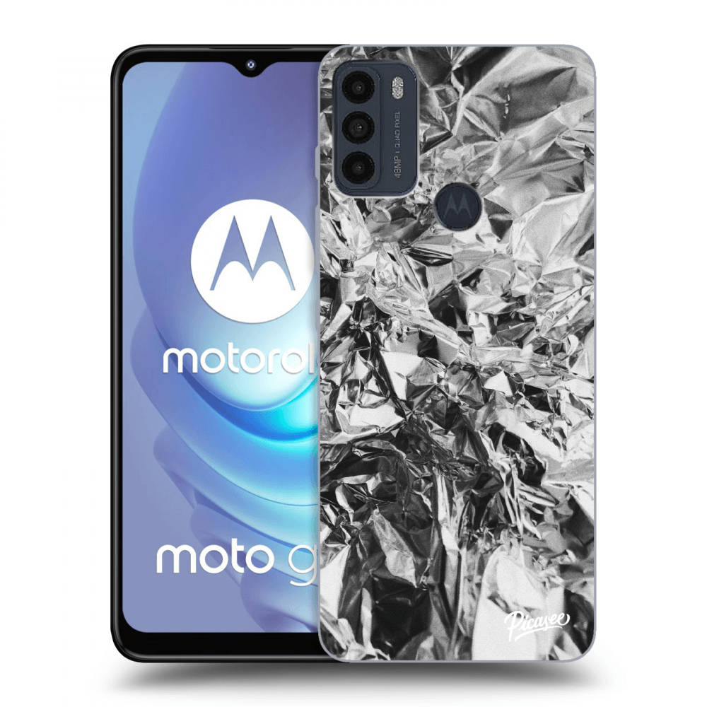 Picasee Motorola Moto G50 Hülle - Schwarzes Silikon - Chrome