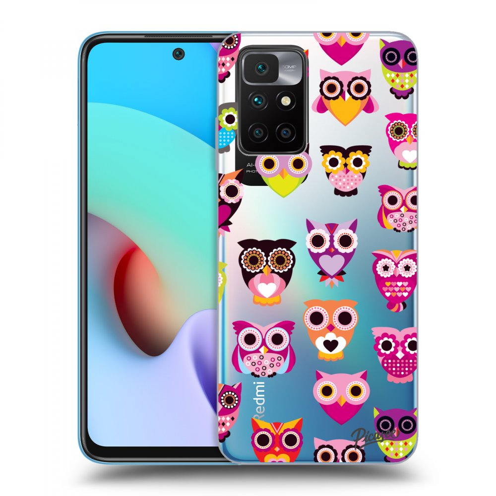 Picasee Xiaomi Redmi 10 Hülle - Transparentes Silikon - Owls