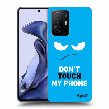 Picasee Xiaomi 11T Hülle - Schwarzes Silikon - Angry Eyes - Blue