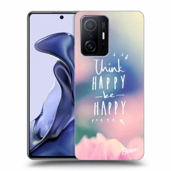 Picasee Xiaomi 11T Hülle - Schwarzes Silikon - Think happy be happy