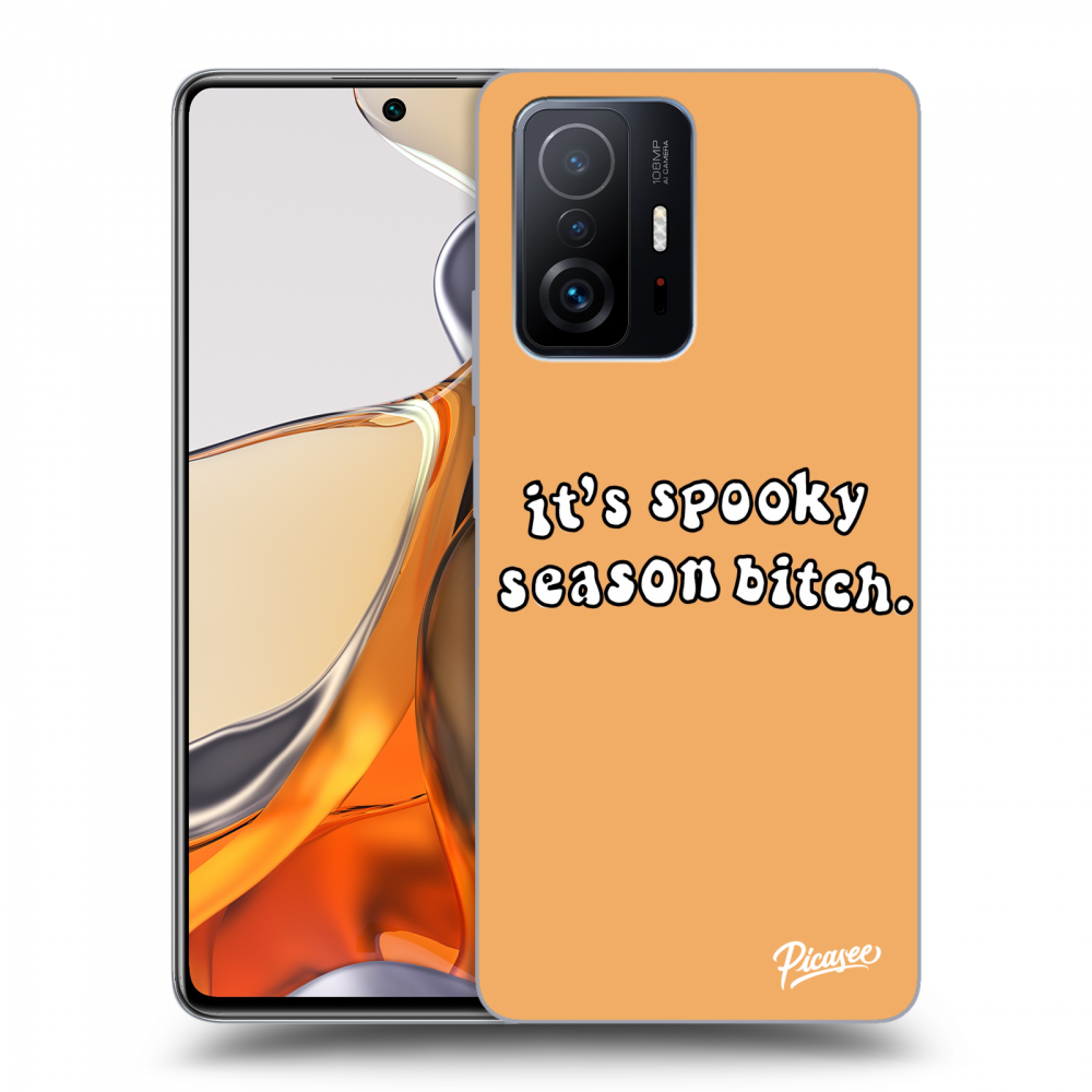 Picasee Xiaomi 11T Pro Hülle - Schwarzes Silikon - Spooky season