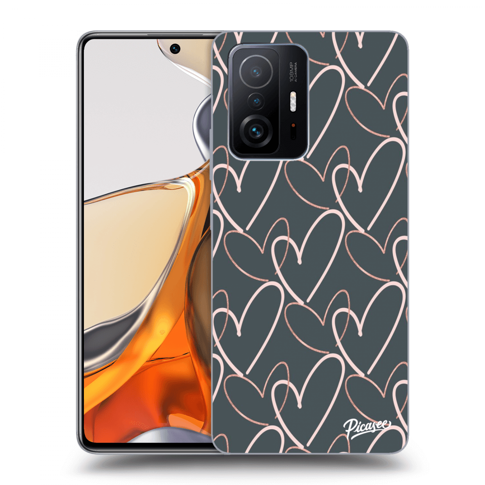 Picasee Xiaomi 11T Pro Hülle - Schwarzes Silikon - Lots of love