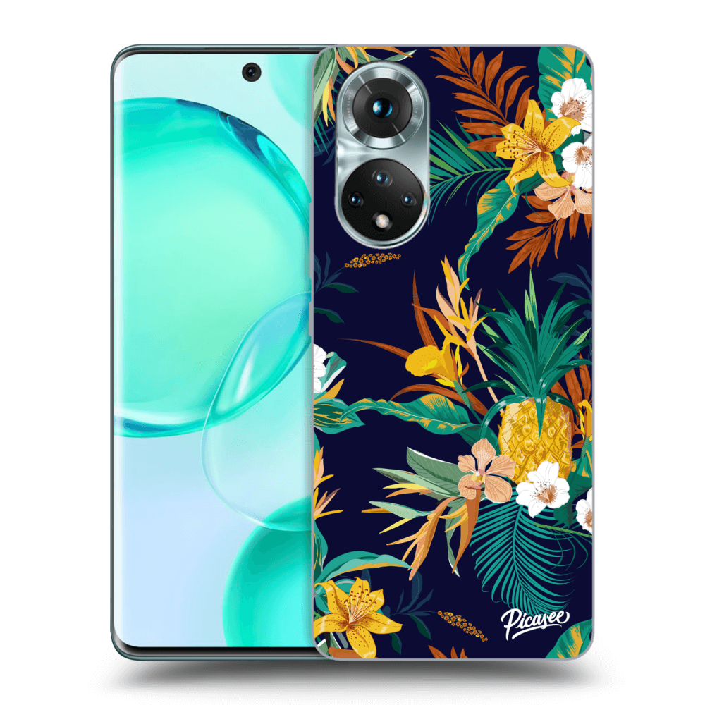 Picasee Honor 50 5G Hülle - Transparentes Silikon - Pineapple Color