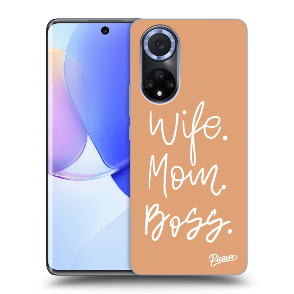 Picasee Huawei Nova 9 Hülle - Schwarzes Silikon - Boss Mama