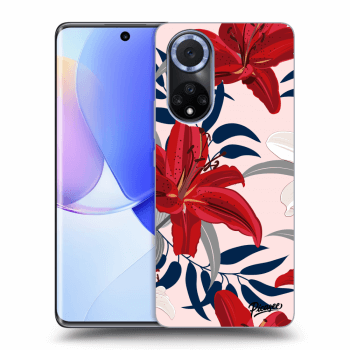 Picasee Huawei Nova 9 Hülle - Transparentes Silikon - Red Lily