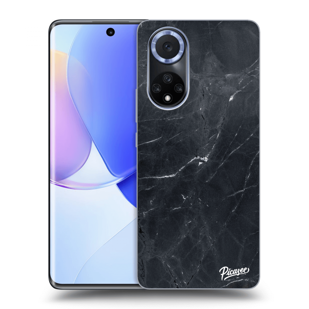 Picasee Huawei Nova 9 Hülle - Transparentes Silikon - Black marble