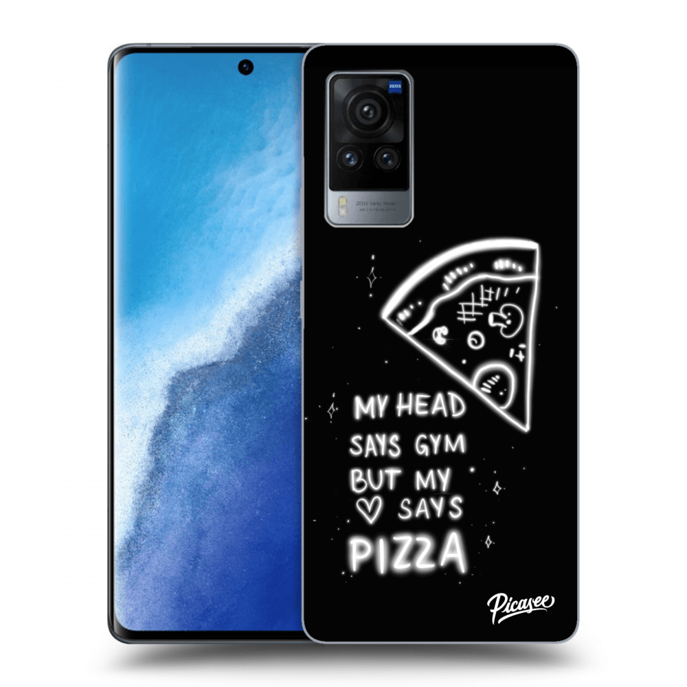 Picasee Vivo X60 Pro 5G Hülle - Schwarzes Silikon - Pizza