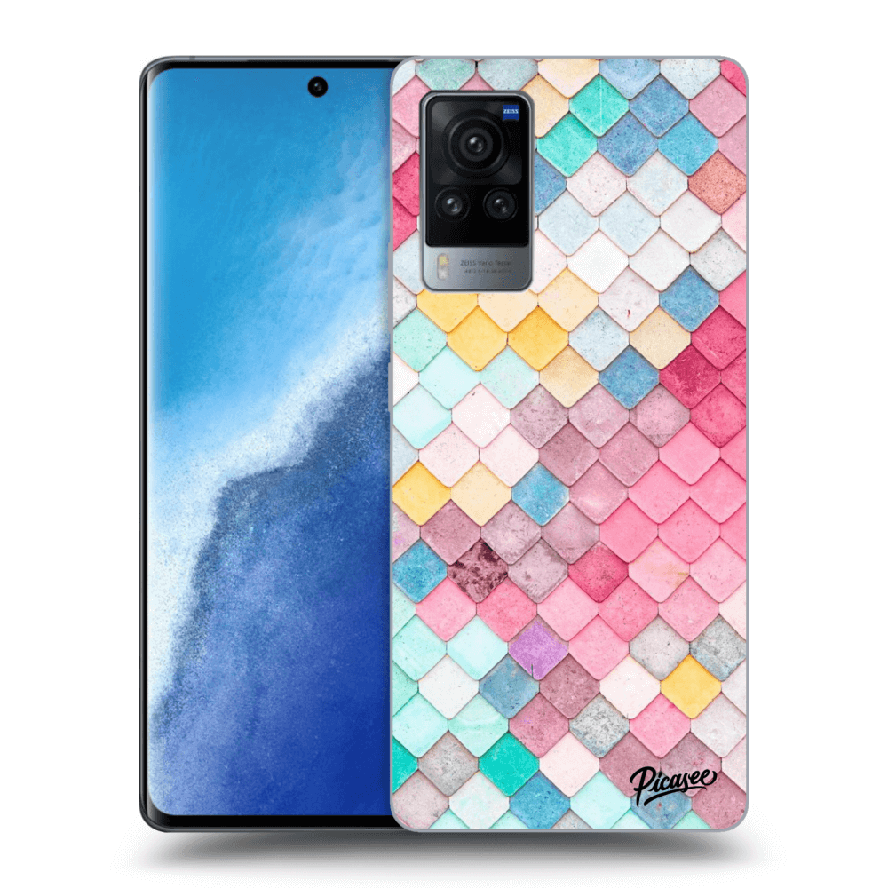 Picasee Vivo X60 Pro 5G Hülle - Transparentes Silikon - Colorful roof