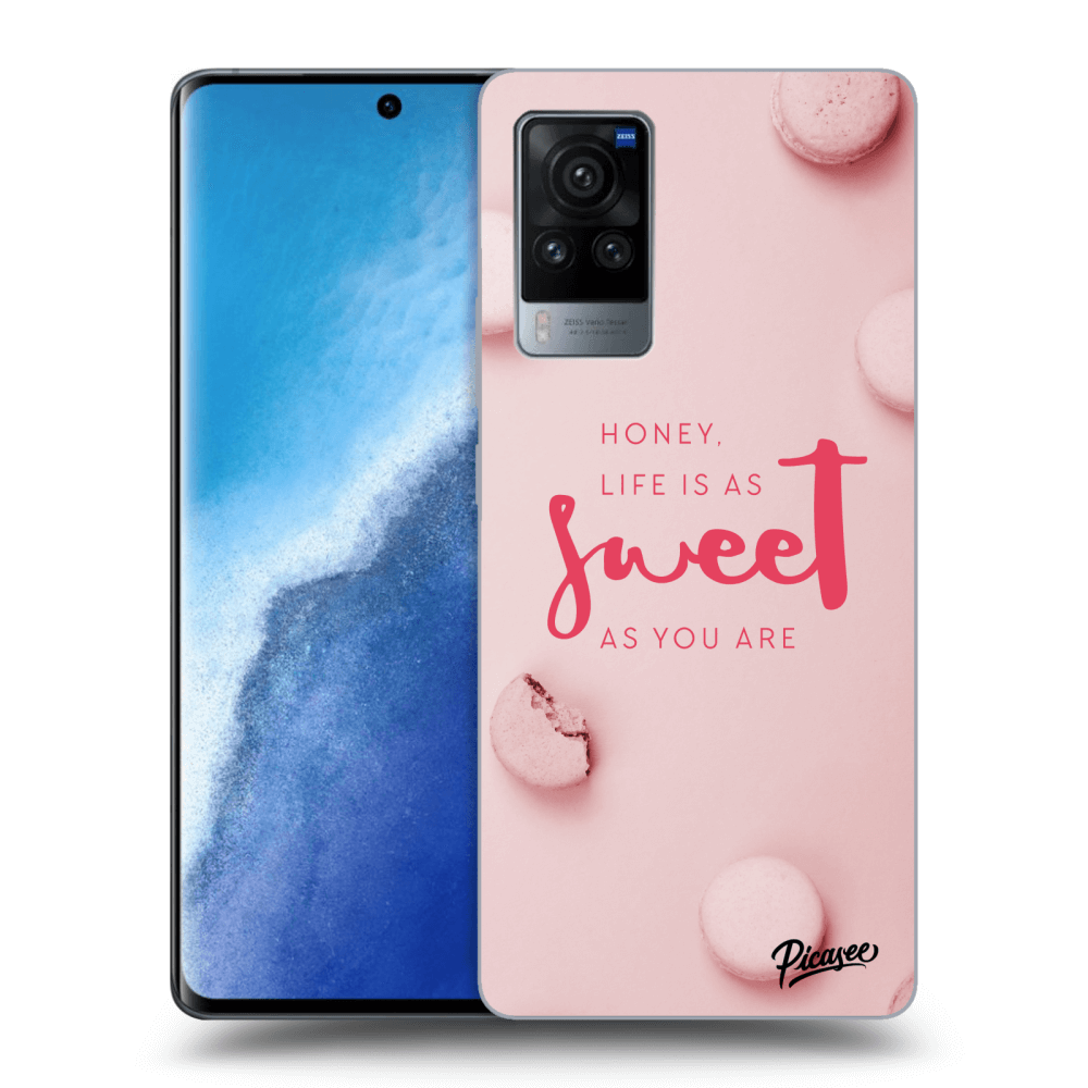 Picasee Vivo X60 Pro 5G Hülle - Transparentes Silikon - Life is as sweet as you are
