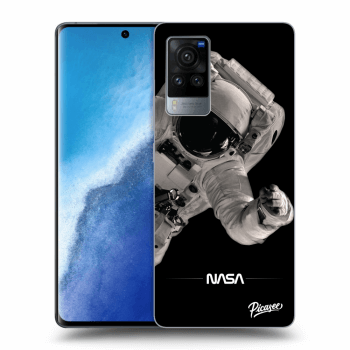 Picasee Vivo X60 Pro 5G Hülle - Schwarzes Silikon - Astronaut Big