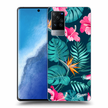 Hülle für Vivo X60 Pro 5G - Pink Monstera