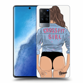 Picasee Vivo X60 Pro 5G Hülle - Schwarzes Silikon - Crossfit girl - nickynellow
