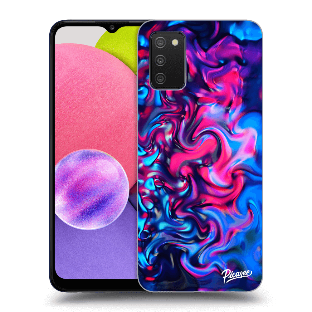 Picasee Samsung Galaxy A03s A037G Hülle - Transparentes Silikon - Redlight