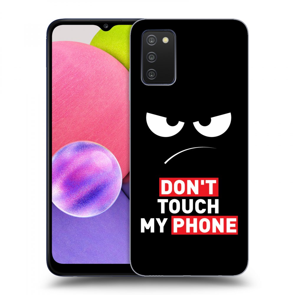 Picasee ULTIMATE CASE für Samsung Galaxy A03s A037G - Angry Eyes - Transparent