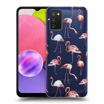 Hülle für Samsung Galaxy A03s A037G - Flamingos