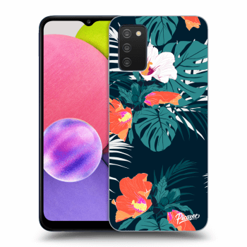 Picasee Samsung Galaxy A03s A037G Hülle - Transparentes Silikon - Monstera Color