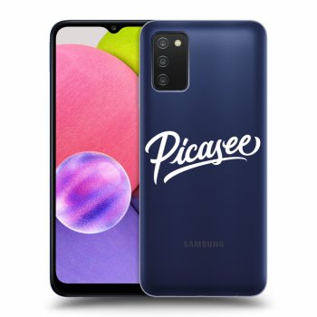 Picasee Samsung Galaxy A03s A037G Hülle - Transparentes Silikon - Picasee - White