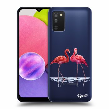 Hülle für Samsung Galaxy A03s A037G - Flamingos couple