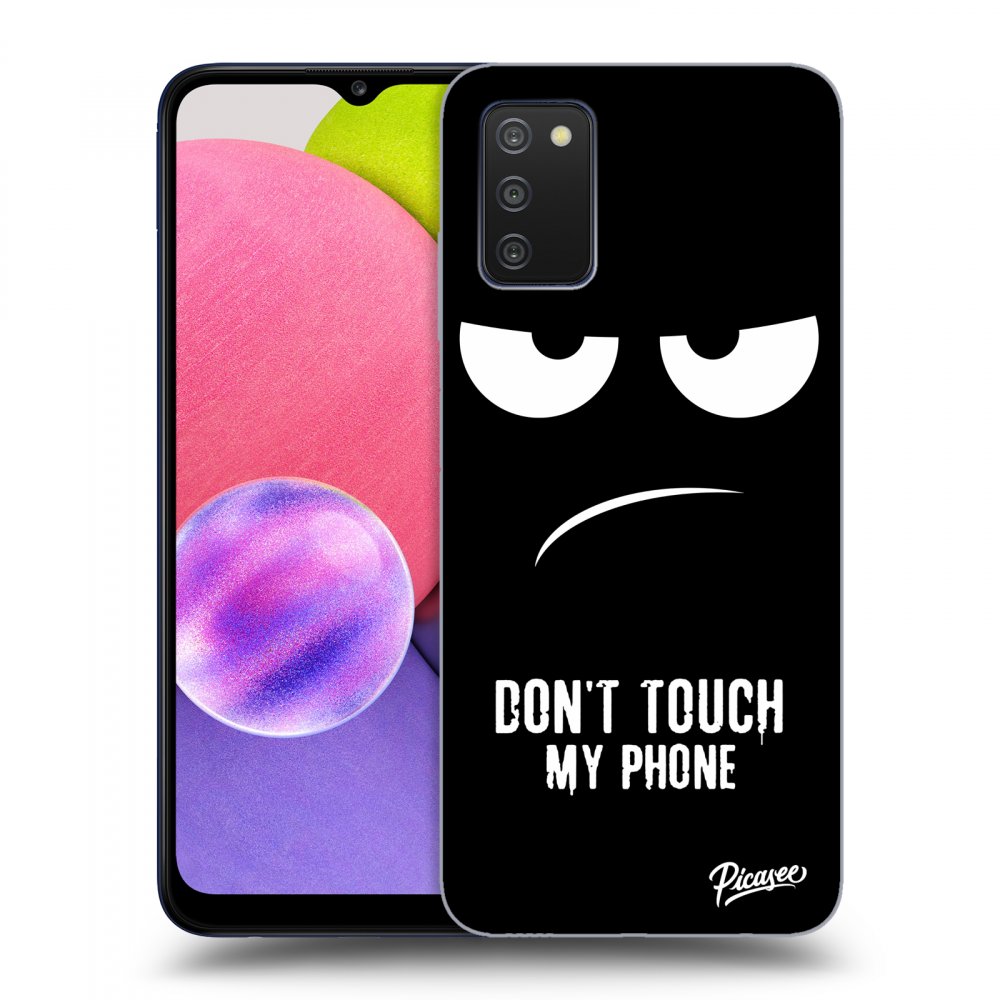 Picasee ULTIMATE CASE für Samsung Galaxy A03s A037G - Don't Touch My Phone
