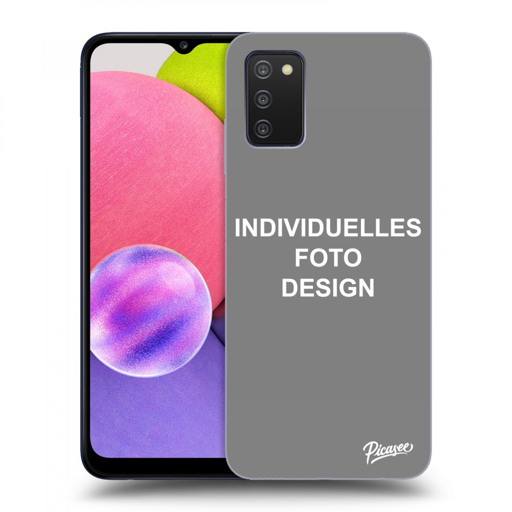 Picasee Samsung Galaxy A03s A037G Hülle - Transparentes Silikon - Individuelles Fotodesign