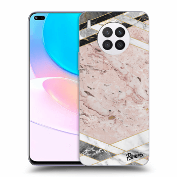 Hülle für Huawei Nova 8i - Pink geometry