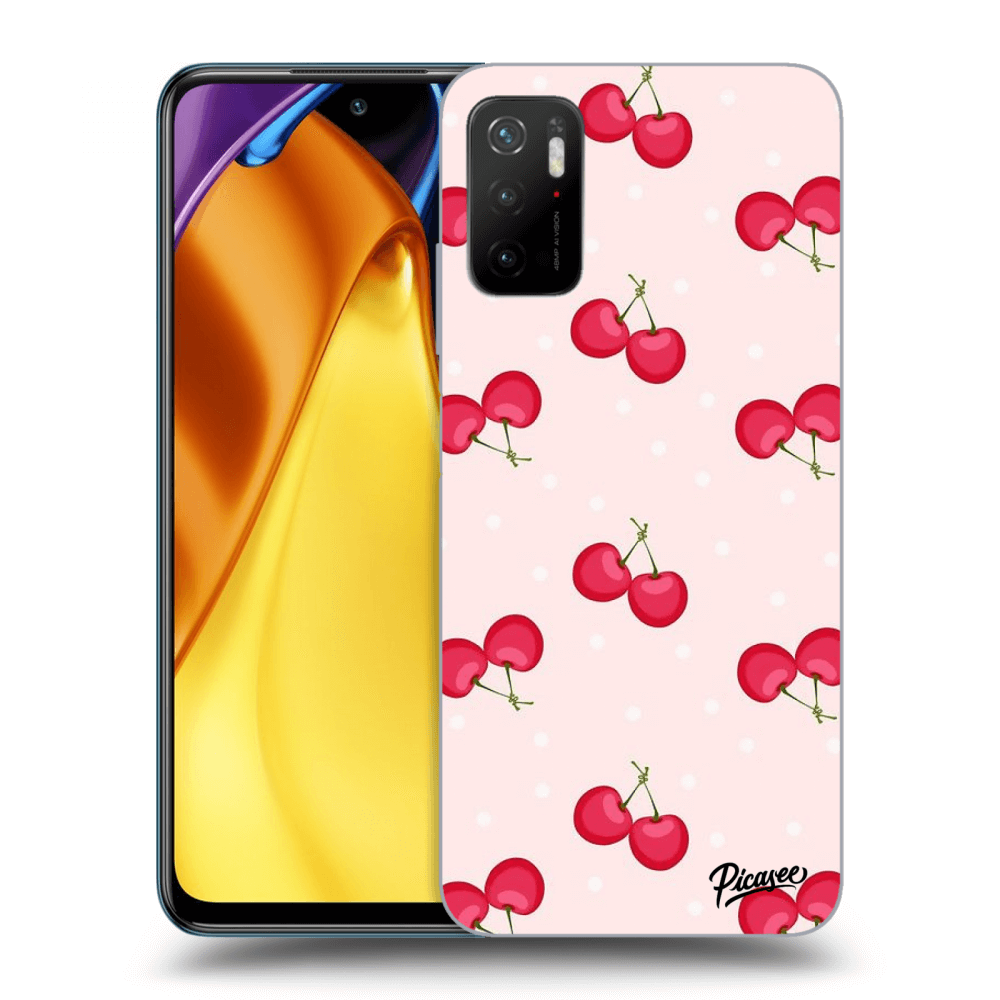 Picasee Xiaomi Poco M3 Pro 5G Hülle - Schwarzes Silikon - Cherries