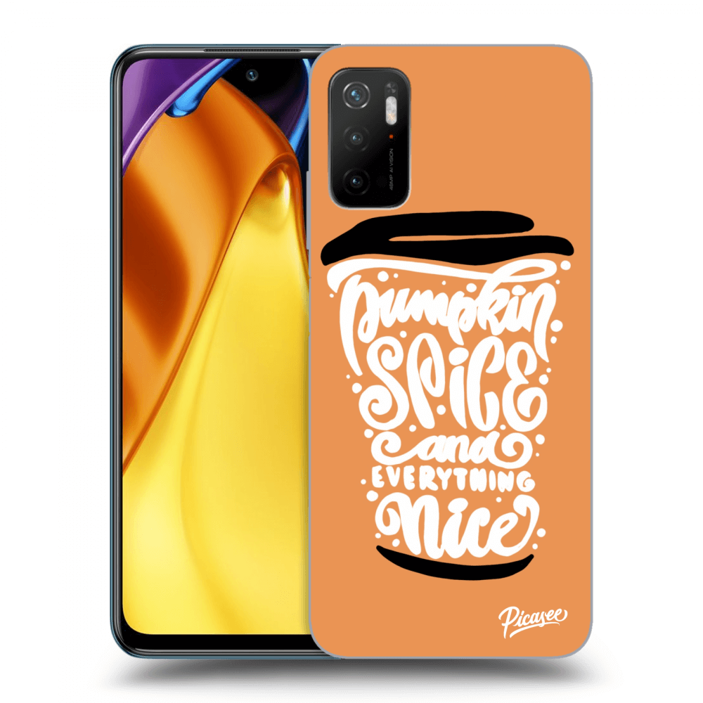 Picasee Xiaomi Poco M3 Pro 5G Hülle - Transparentes Silikon - Pumpkin coffee