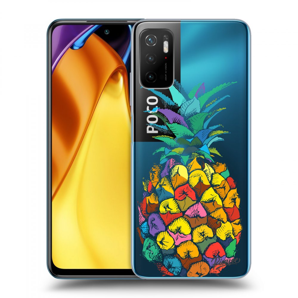 Picasee Xiaomi Poco M3 Pro 5G Hülle - Transparentes Silikon - Pineapple